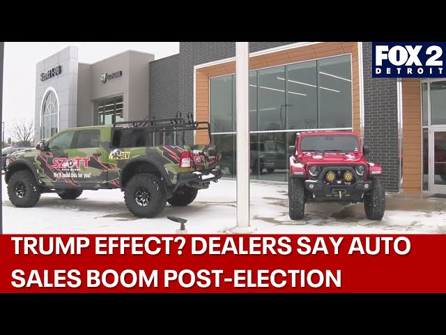 ⁣Auto sales soar after November election result