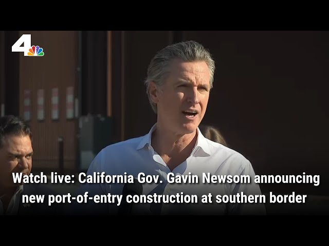 ⁣Watch Live: California Gov. Newsom announcing new port-of-entry construction at southern border