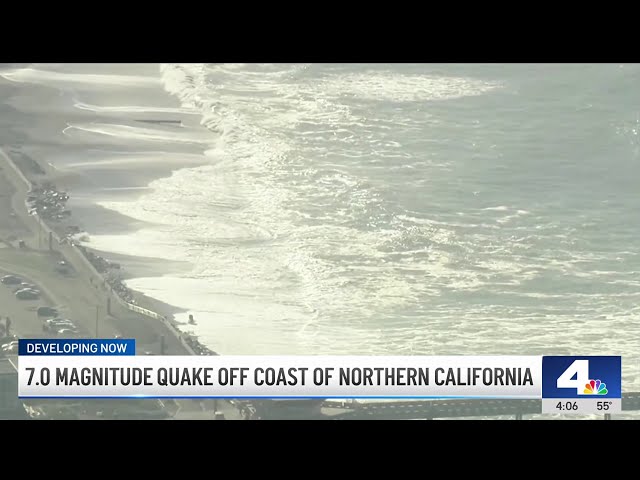 ⁣Earthquake in Northern California triggers tsunami warning