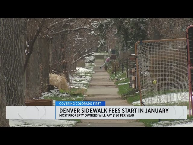 ⁣Denver sidewalk fees begin January 2025