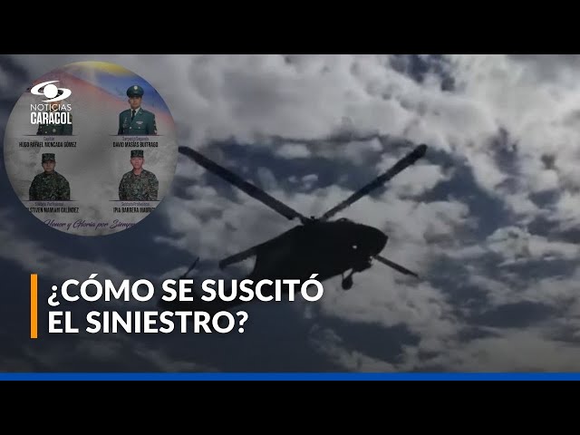 ⁣Hipótesis del accidente aéreo que cobró la vida de cuatro militares en Antioquia