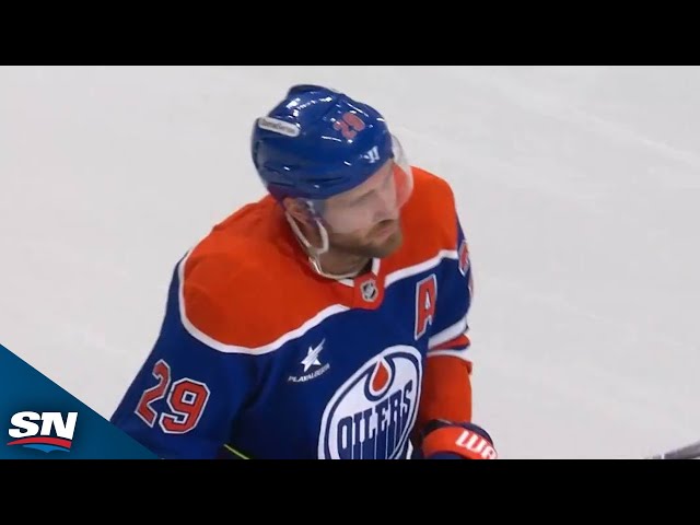 ⁣Leon Draisaitl Blasts Second Goal, Connor McDavid Tallies Fourth Assist vs. Blue Jackets