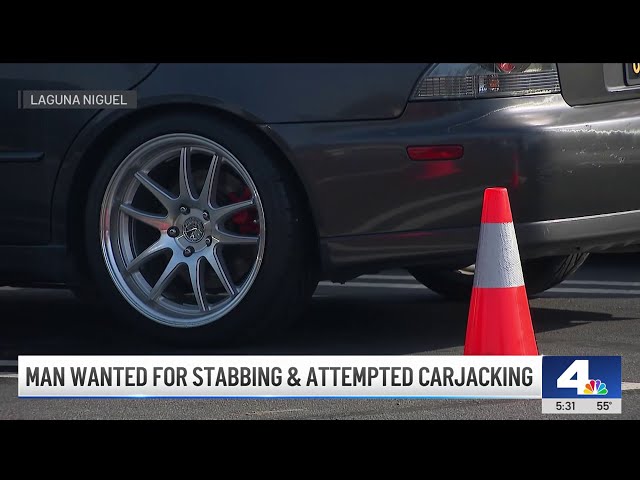 ⁣Man wanted for stabbing and attempted carjacking in Laguna Niguel