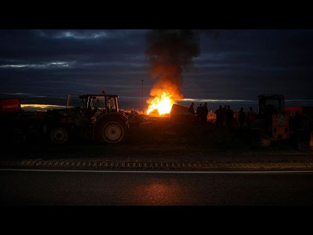 ⁣Bauernproteste in Frankreich den dritten Tag in Folge