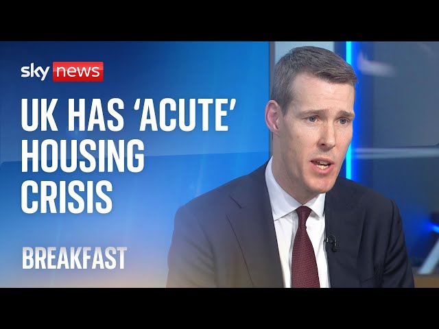 ⁣UK has 'problem' with construction workforce, housing minister says