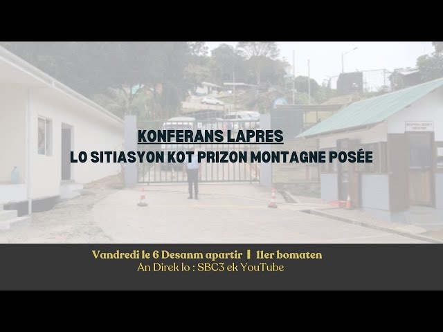 ⁣SBC LIVE | KONFERANS LAPRES LO SITIASYON KOT PRIZON MONTAGNE POSÉE-06.12.2024