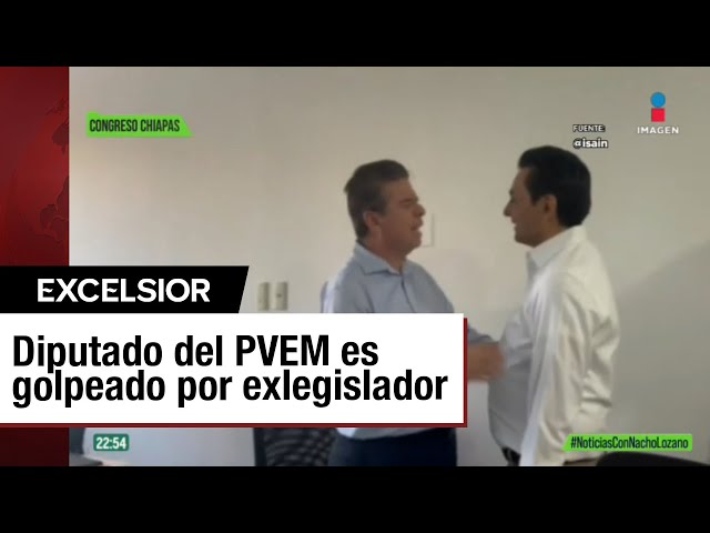 ⁣Funcionarios del Partido Verde se agarran a golpes en Chiapas