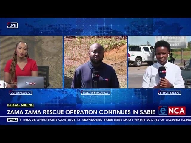 ⁣Illegal mining | Rescue operations continue in Sabie