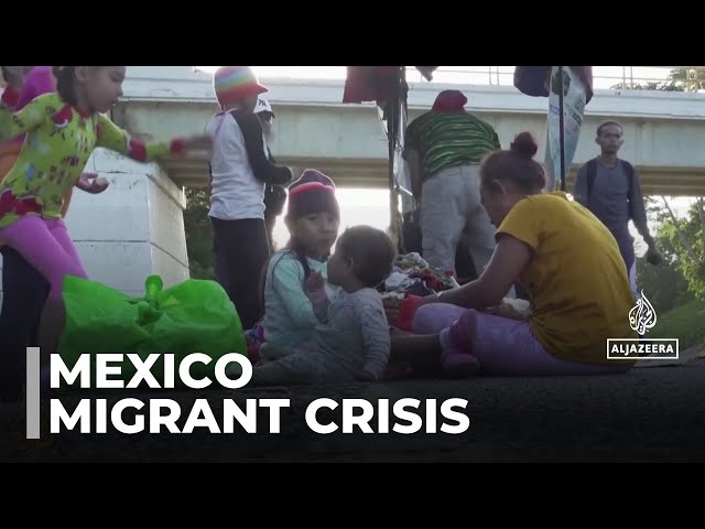 ⁣Mexico migrants: Migrant caravans headed to the US through Mexico