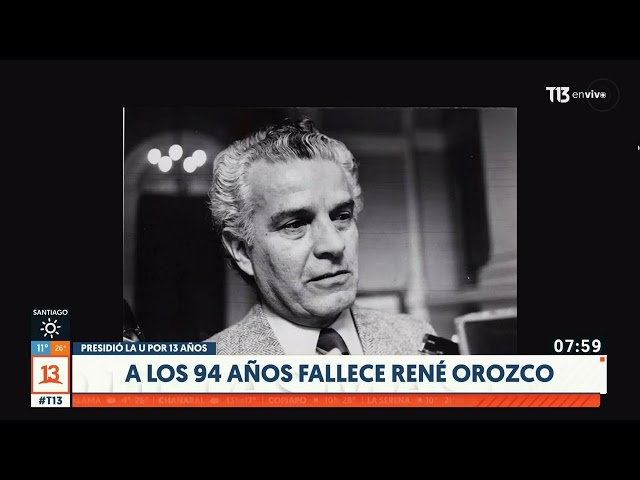 ⁣Muere a los 94 años René Orozco, famoso doctor y expresidente de Universidad de Chile