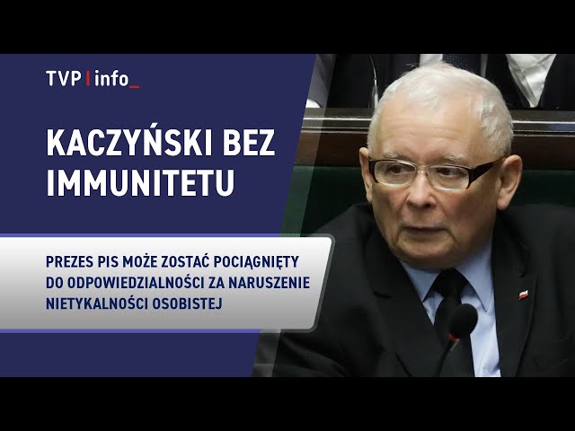 ⁣Jarosław Kaczyński bez immunitetu. Prezes PiS i Donald Tusk komentują