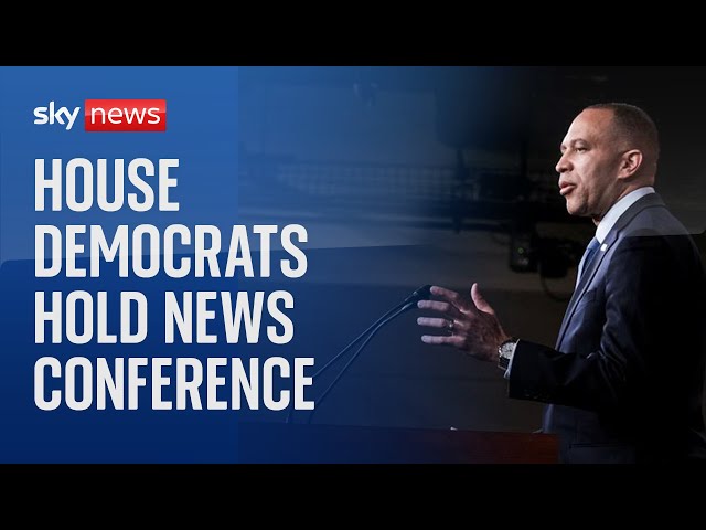 ⁣Watch live: House Democrats hold news conference