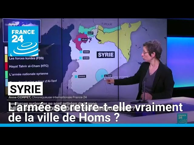 ⁣Syrie: une ONG dit que les troupes gouvernementales se retirent de la ville de Homs, l'armée dé