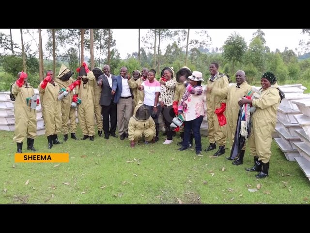 ⁣The fight to end poverty - State House’s PAD distributes 900 bee hives in Western region