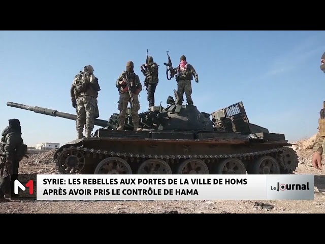 ⁣Syrie: les rebelles aux portes de la ville de Homs après avoir pris le contrôle de Hama