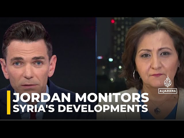 ⁣Jordan monitors Syria's developments as Israel boosts Golan heights presence: AJE correspondent