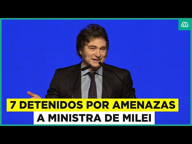 ⁣Siete detenidos por amenazas a ministra de Javier Milei en Argentina