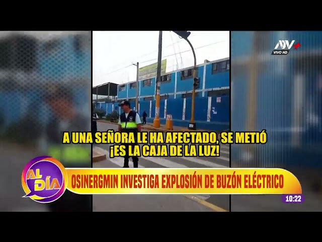 ⁣Osinergmin investiga explosión de buzón de electricidad en Comas