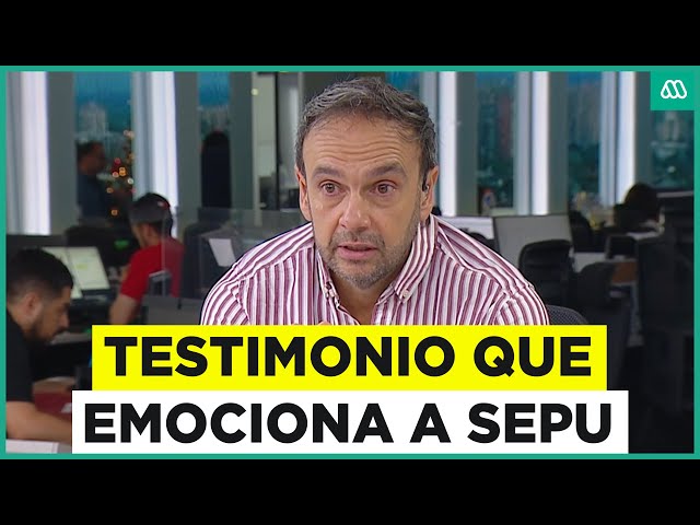 ⁣Rodrigo Sepúlveda se emociona con testimonio de mujer en Lo Vásquez