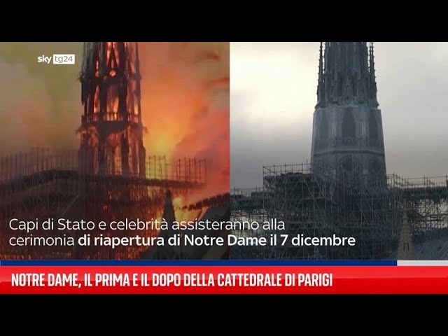 ⁣Notre Dame, il prima e dopo della cattedrale di Parigi