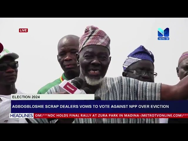 ⁣Agbogbloshie scrap dealers vow to vote against NPP over eviction