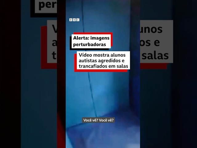 ⁣Conteúdo sensível : Vídeo mostra alunos autistas agredidos e trancafiados em sala #bbcnewsbrasil