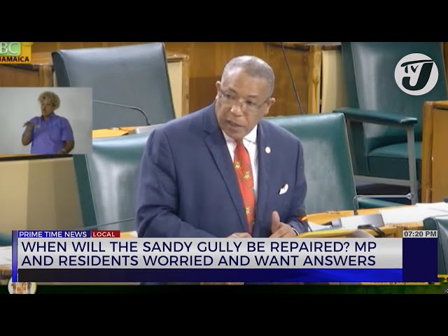 ⁣When will the Sandy Gully be Repaired? MP and Residents Worried and want Answers | TVJ News