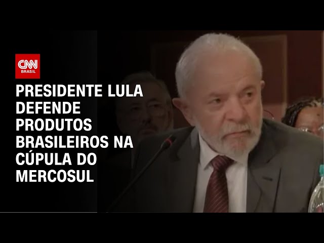 ⁣Presidente Lula defende produtos brasileiros na cúpula do Mercosul | CNN 360º