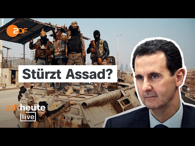 ⁣Assad-Truppen auf Rückzug: Rebellen vor nächster Großstadt in Syrien | Analyse bei ZDFheute live