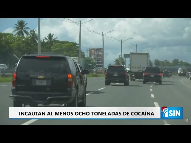 ⁣Incautan al menos ocho toneladas de cocaína en Puerto Caucedo