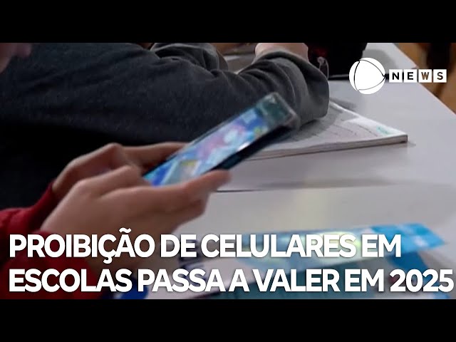 ⁣Lei que proíbe celulares nas escolas entra em vigor em 2025