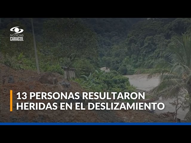 ⁣Impactantes imágenes del deslizamiento en el sur del Cauca que dejó tres menores desaparecidos