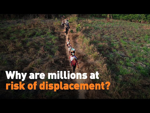 ⁣Why are millions at risk of displacement?