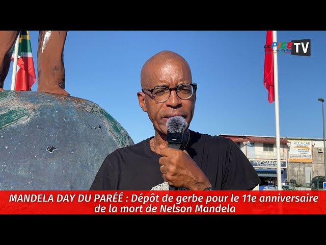 ⁣Mandela Day du PARÉÉ : Dépôt de gerbe pour le 11e anniversaire de la mort de Nelson Madela