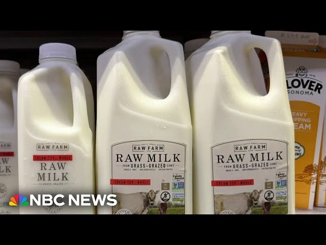 ⁣Raw milk tested nationwide for bird flu amid dairy herd outbreaks