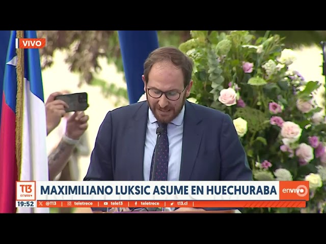 ⁣Maximiliano Luksic asume como alcalde de Huechuraba