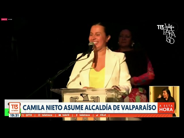 ⁣Camila Nieto asume alcaldía de Valparaíso