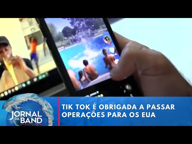 ⁣EUA: justiça obriga TikTok a repassar operações para empresa de capital americano | Jornal da Band