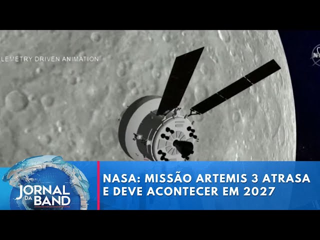 ⁣Nasa: missão Artemis 3 atrasa e deve acontecer em 2027 | Jornal da Band