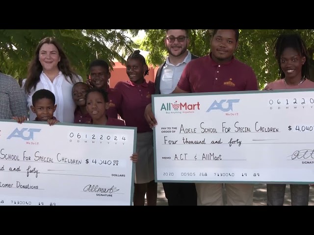 ⁣ADELE SCHOOL RECEIVES MONETARY DONATION