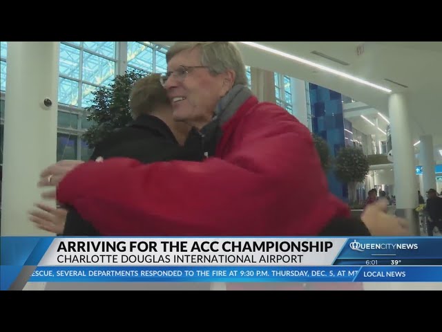 ⁣SMU fans arrive in Charlotte for ACC Champinonship