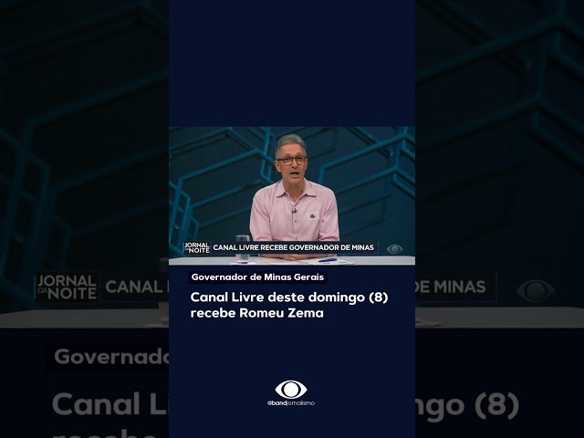 ⁣O governador de Minas Gerais, Romeu Zema, é o convidado do #CanalLivre deste domingo (8).