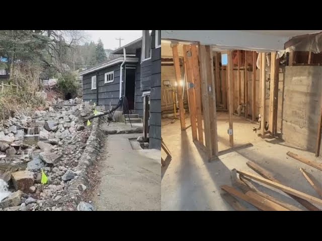 ⁣Long road to recovery for family whose home was damaged in October's atmospheric river