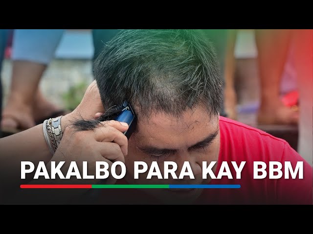 ⁣Group shaves heads in support of PBBM