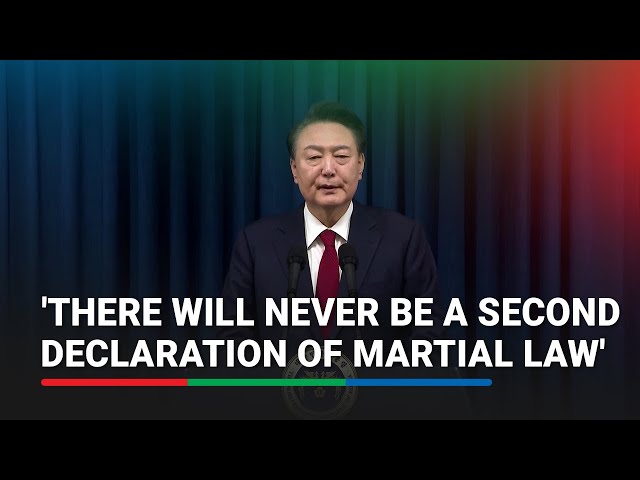 ⁣WATCH: South Korea President Yoon apologizes for martial law declaration | ABS-CBN News