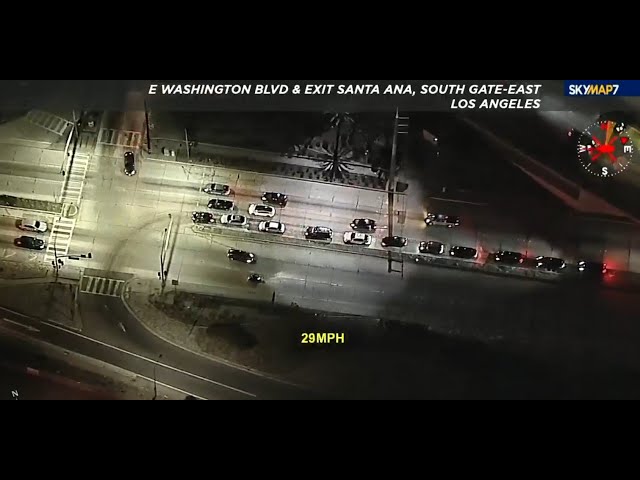 ⁣FULL CHASE: Authorities chasing speeding motorcyclist through the San Gabriel Valley