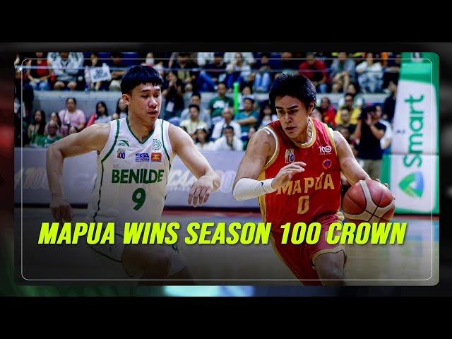 ⁣Mapua Cardinals take down CSB Blazers for NCAA 100 championship