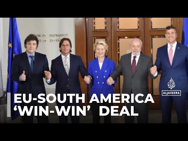 ⁣EU and South America’s Mercosur bloc announce ‘win-win’ free trade deal