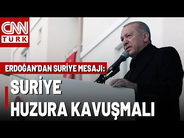 ⁣Erdoğan'dan Suriye Mesajı! "Suriye Savaşa Doymuştur, Suriyeli Kardeşlerimiz Barışı Hak Edi