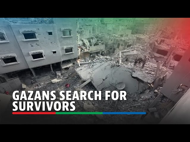 ⁣Gazans search for survivors after Israeli strike on Nuseirat | ABS-CBN News